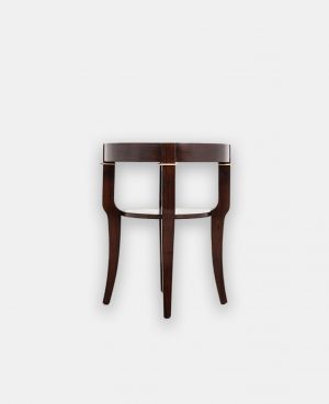 ROUND NIGHTSTAND WALNUT